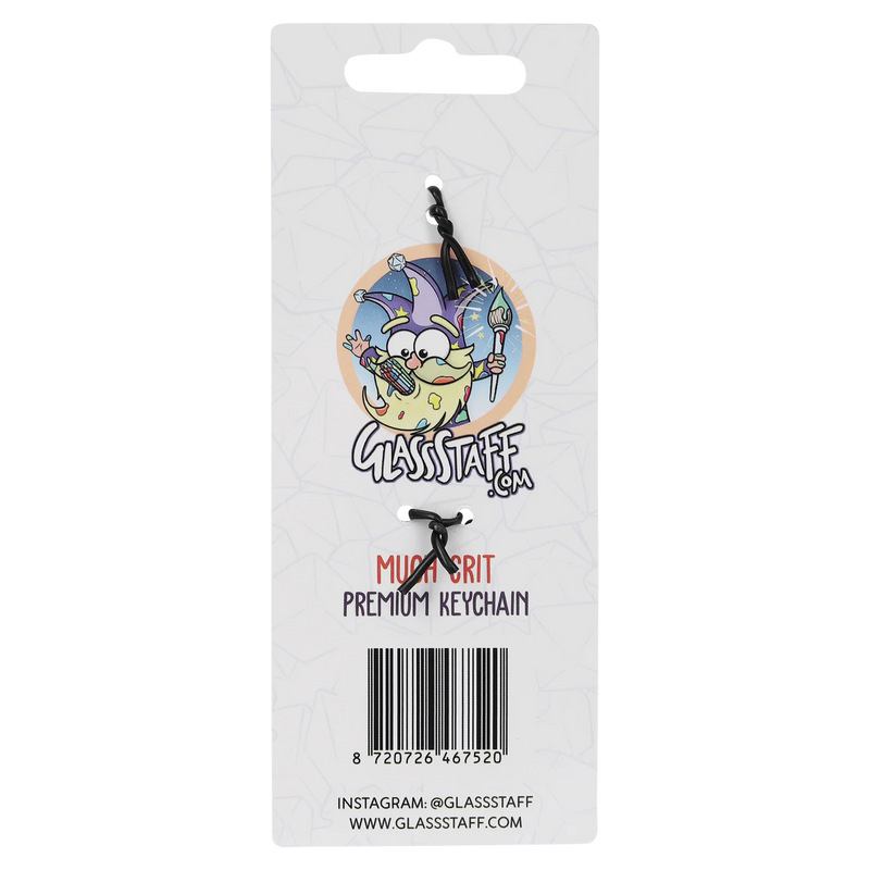 GlassStaff Metal Keychain - Much Crit