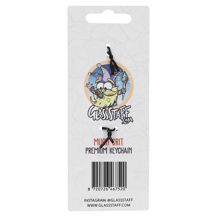 GlassStaff Metal Keychain - Much Crit