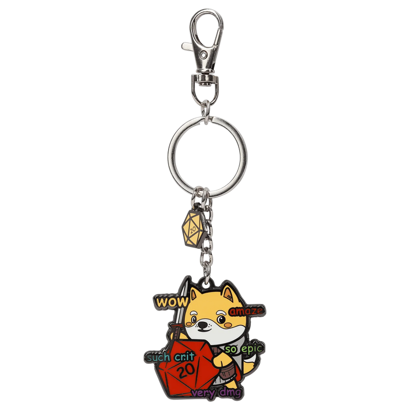 GlassStaff Metal Keychain - Much Crit