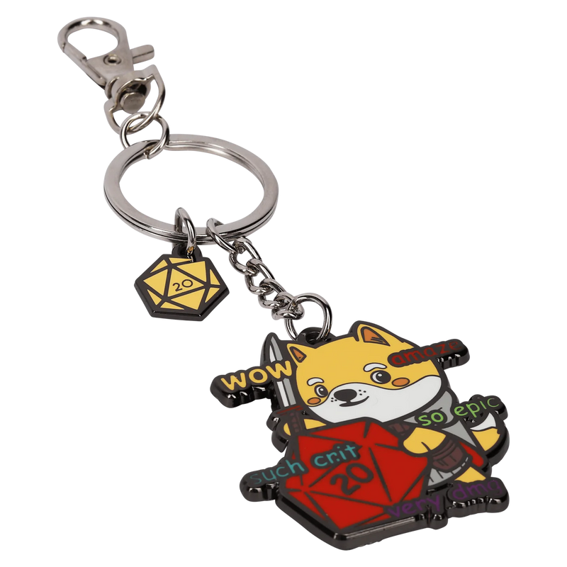 GlassStaff Metal Keychain - Much Crit