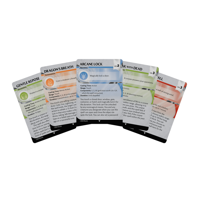 Dungeons & Dragons Reference Cards - Spells: Levels 2-3 - Pre-Order