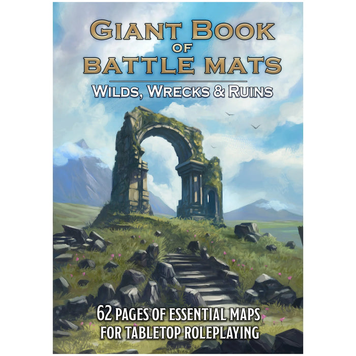 Loke BattleMats: Big Book of Battle Mats - Wilds, Wrecks & Ruins Book Cover