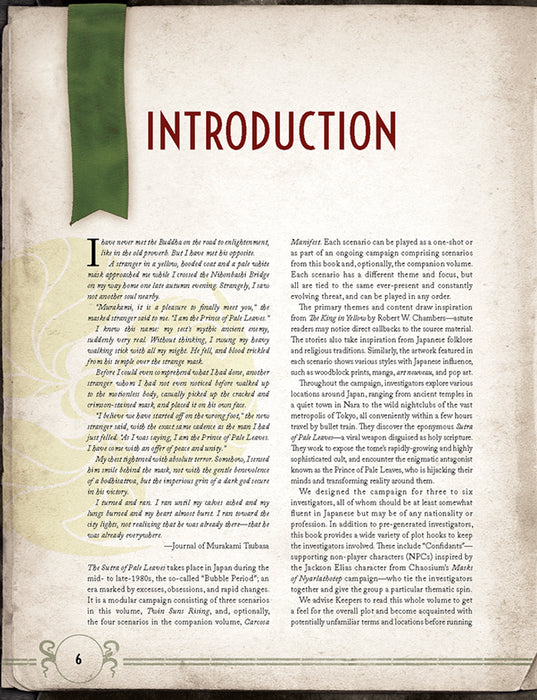 Call of Cthulhu: The Sutra of Pale Leaves - Twin Suns Rising - Hardcover