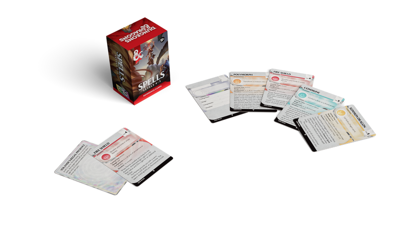 Dungeons & Dragons Reference Cards - Spells: Levels 4-5 - Pre-Order