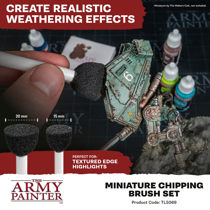 The Army Painter Miniature Chipping Brush Set