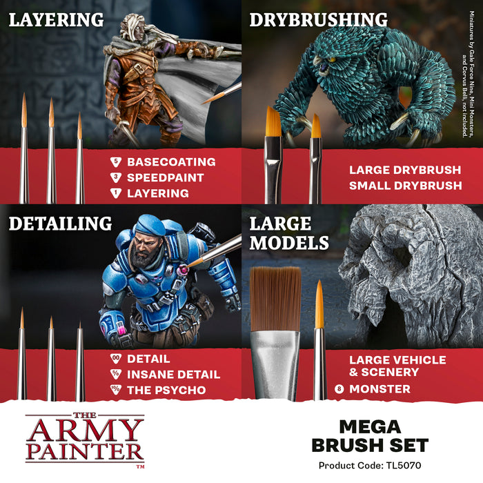 The Army Painter Mega Brush Set