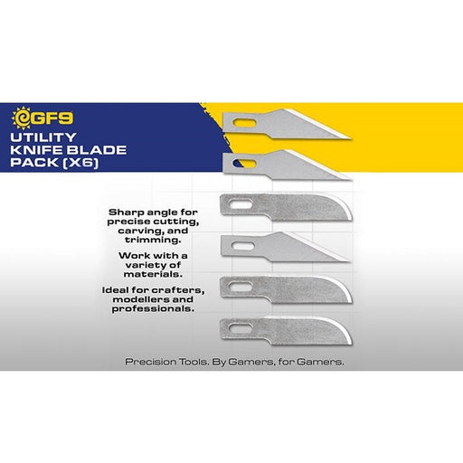 GaleForce Nine Knife Blade Pack (6 Blades)