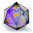 CritStones Liquid Core D20 Dice - Twilight Ether (50mm)