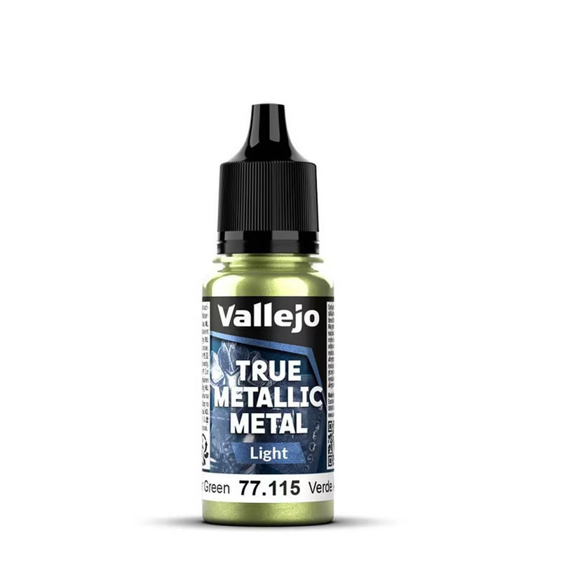 Vallejo True Metallic Metal Light - Amber Green 18ml