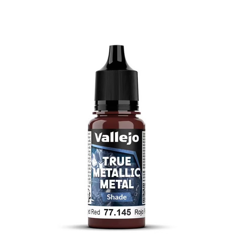 Vallejo True Metallic Metal Shade - Forged Red - 18ml