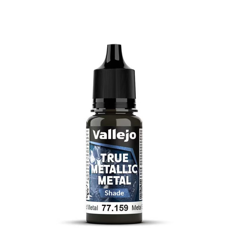 Vallejo True Metallic Metal Shade - Aged Metal - 18ml