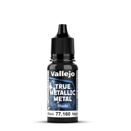 Vallejo True Metallic Metal Shade - Obsidian Black - 18ml
