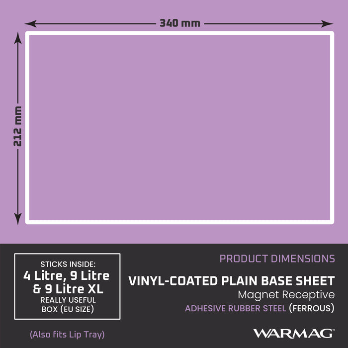 WarMag Plain Base Sheet - Satin Black