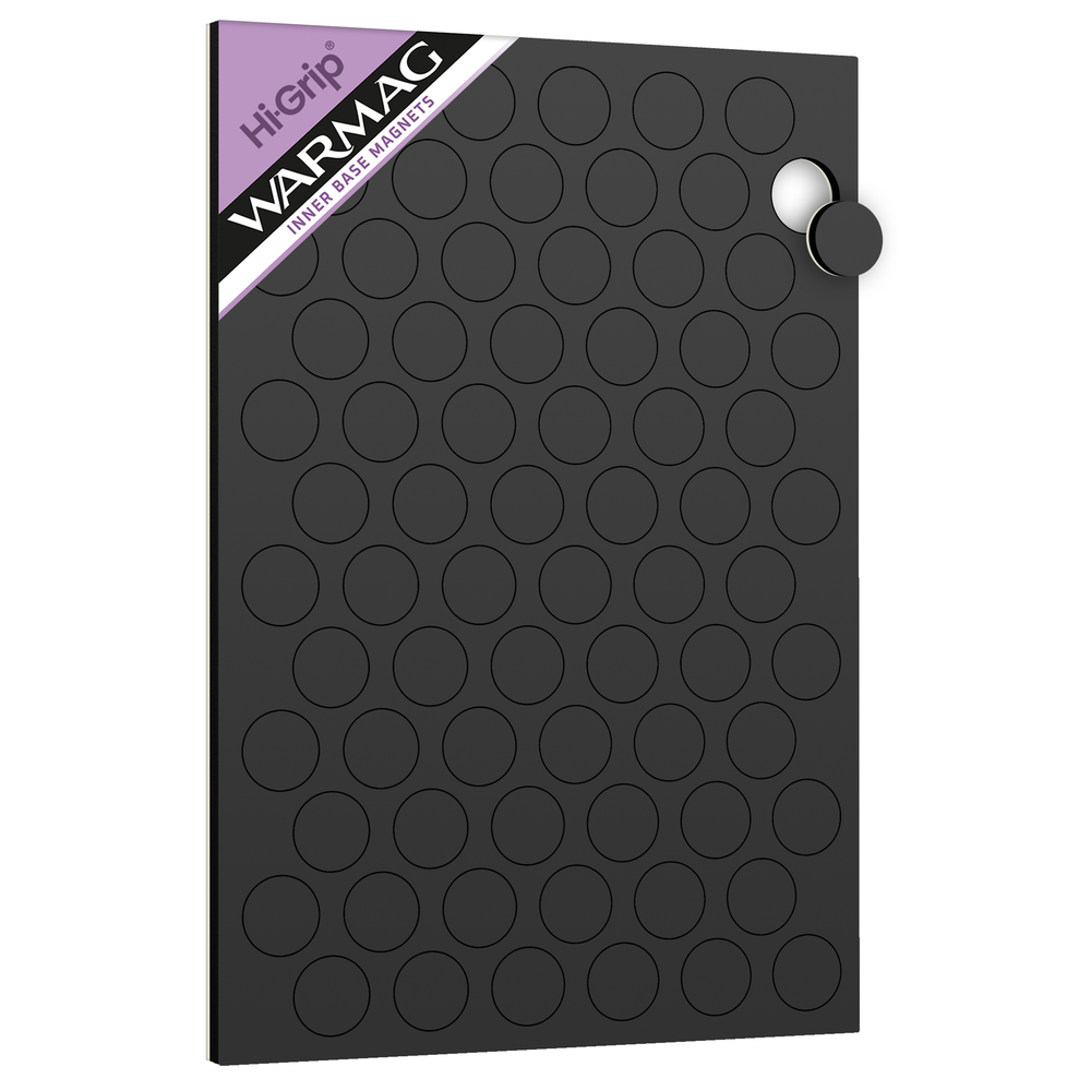 WarMag Hi-Grip Inner Base Magnets for 28.5mm Round Bases (Pack of 70)