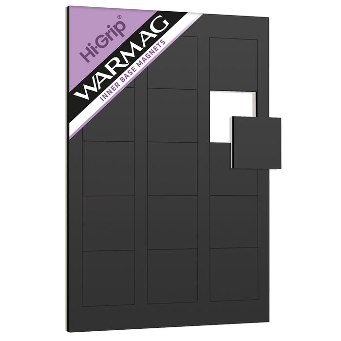 WarMag Hi-Grip Inner Base Magnets for 30mm Square Bases (Pack of 15)