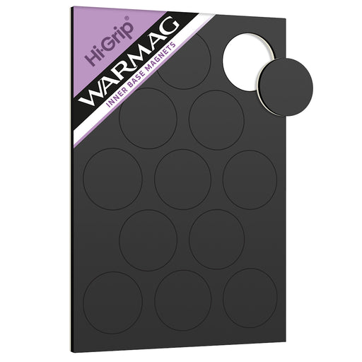WarMag Hi-Grip Inner Base Magnets for 32mm Round Bases (Pack of 13)