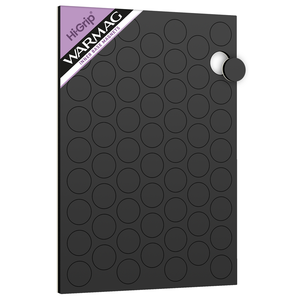 WarMag Hi-Grip Inner Base Magnets for 32mm Round Bases (Pack of 56)