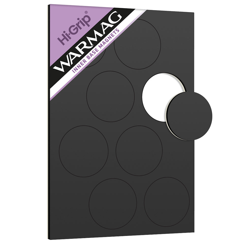 WarMag Hi-Grip Inner Base Magnets for 40mm Round Bases (Pack of 8)