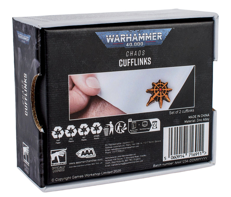 Warhammer 40,000: Chaos Cufflinks