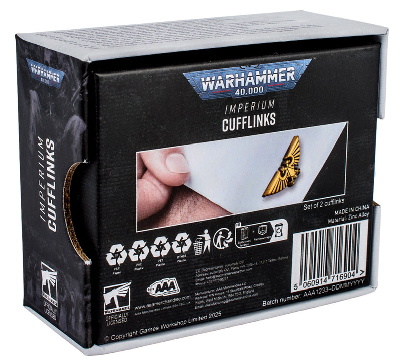 Warhammer 40,000: Imperium Cufflinks