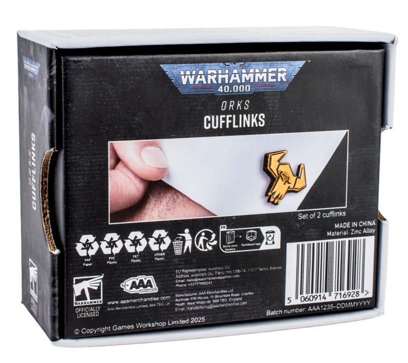 Warhammer 40,000: Orks Cufflinks