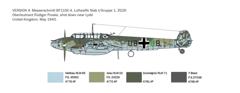 Bf-110 C3/C4 Zerstörer RR