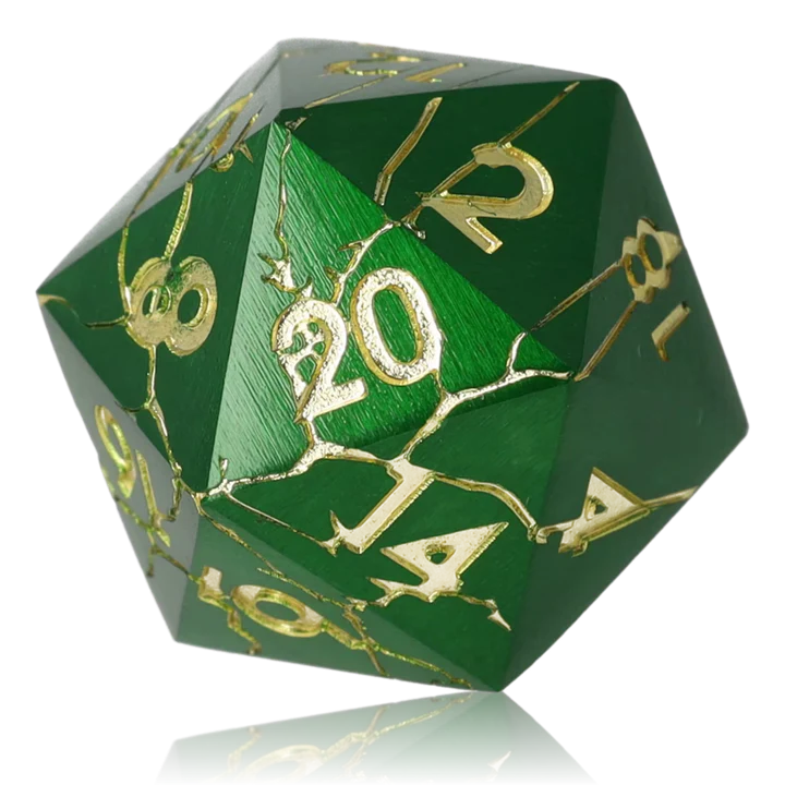 CritStones Wildlight Break Metal RPG Dice Set (7pcs)