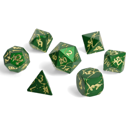 CritStones Wildlight Break Metal RPG Dice Set (7pcs)