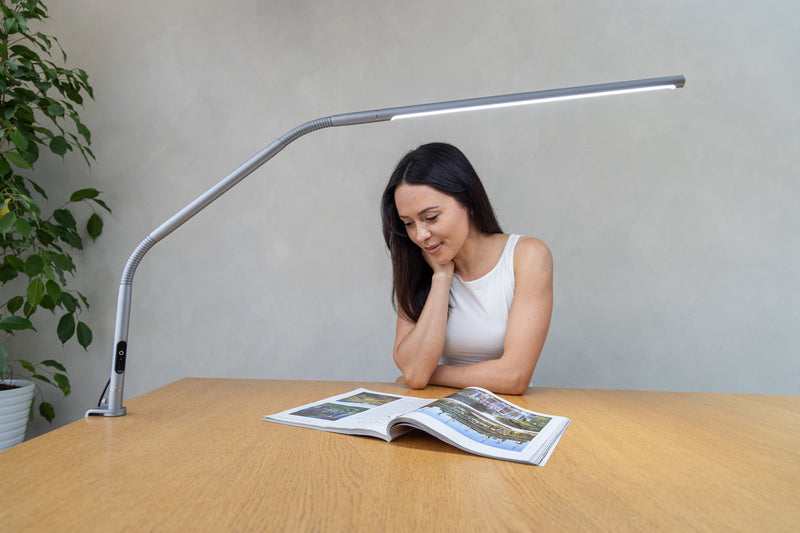 Slimline 4 Table Lamp - Ice Grey