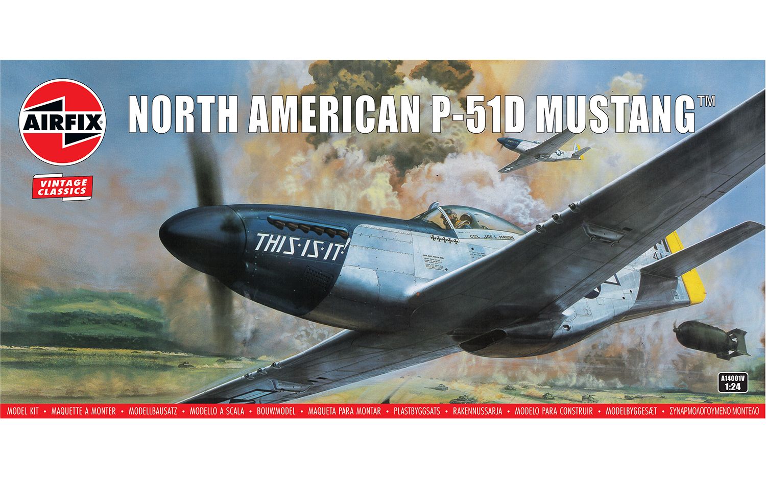 Airfix VIntage Classics North American P-51D Mustang 1:24