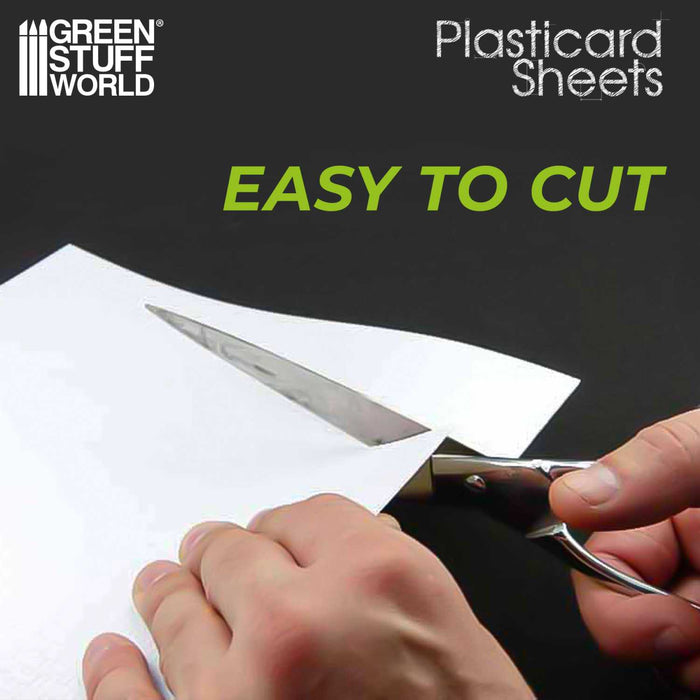 ABS Plasticard - Smooth Rock Wall Textured Sheet - A4