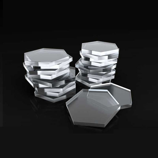 Acrylic Bases - Hexagonal 30mm Transparent
