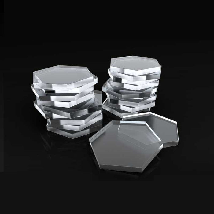 Acrylic Bases - Hexagonal 30mm Transparent