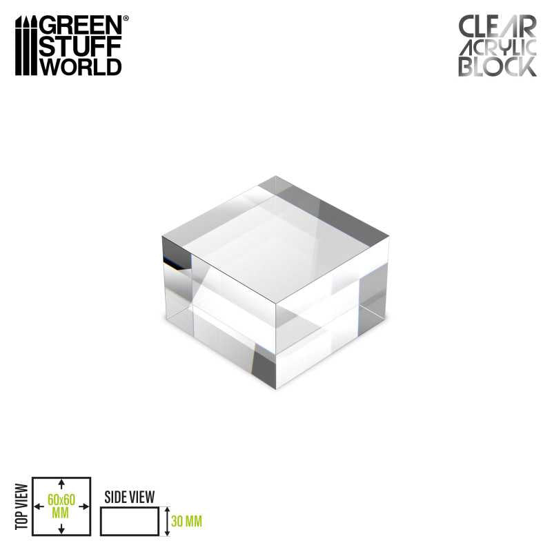 Acrylic Display Block 60x60x30mm