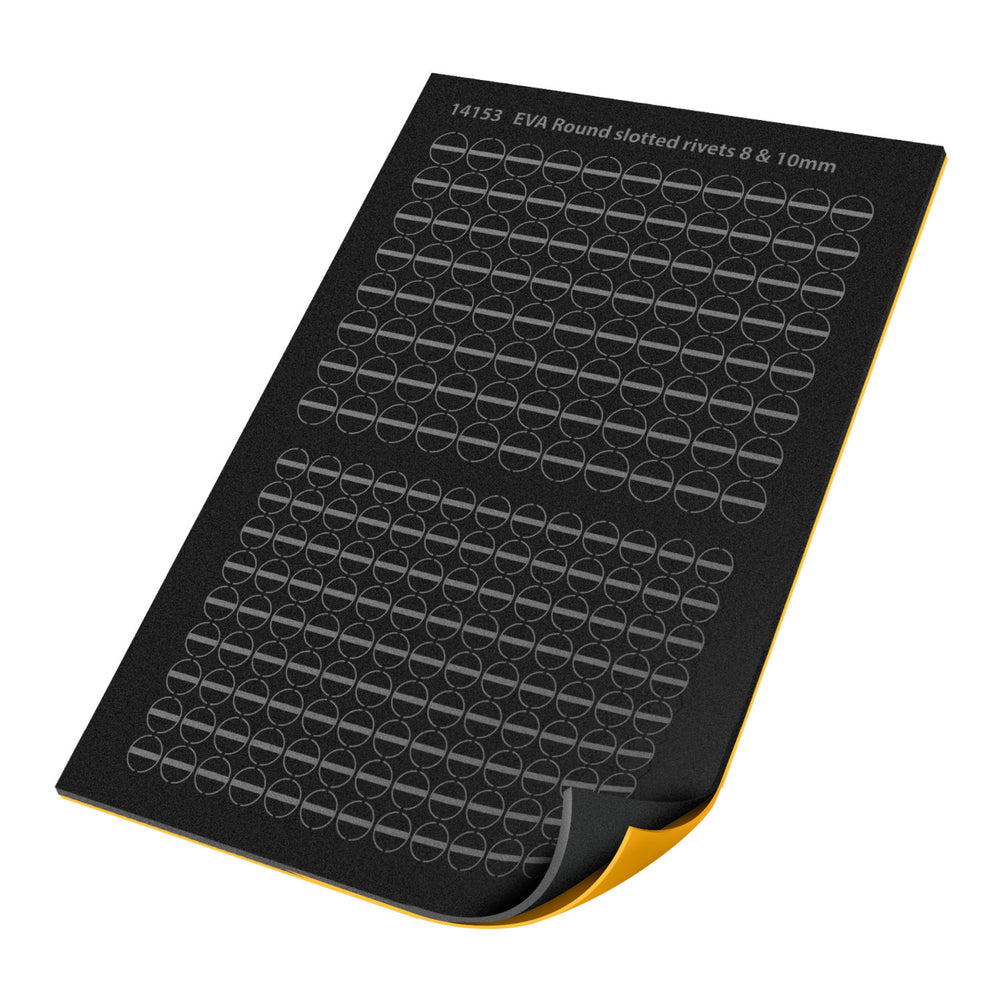 EVA Rivets - Round Slotted Self-Adhesive - 2mm