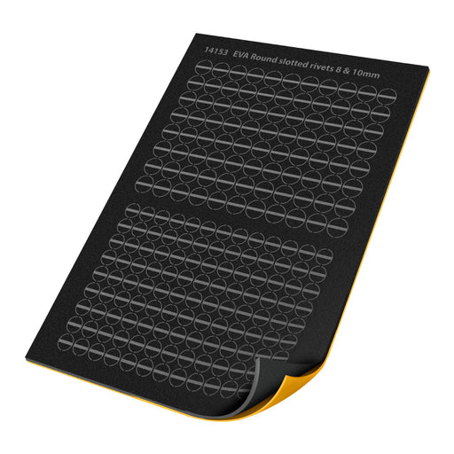 EVA Rivets - Round Slotted Self-Adhesive - 2mm