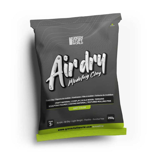 Air Dry Foam Clay Grey 250g