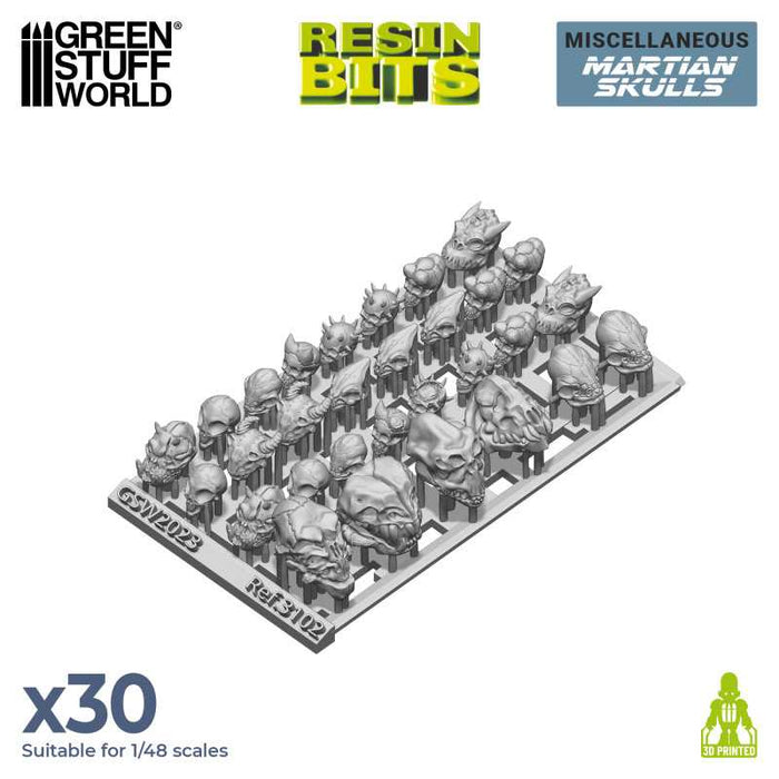 Resin Bits - Martian Skulls