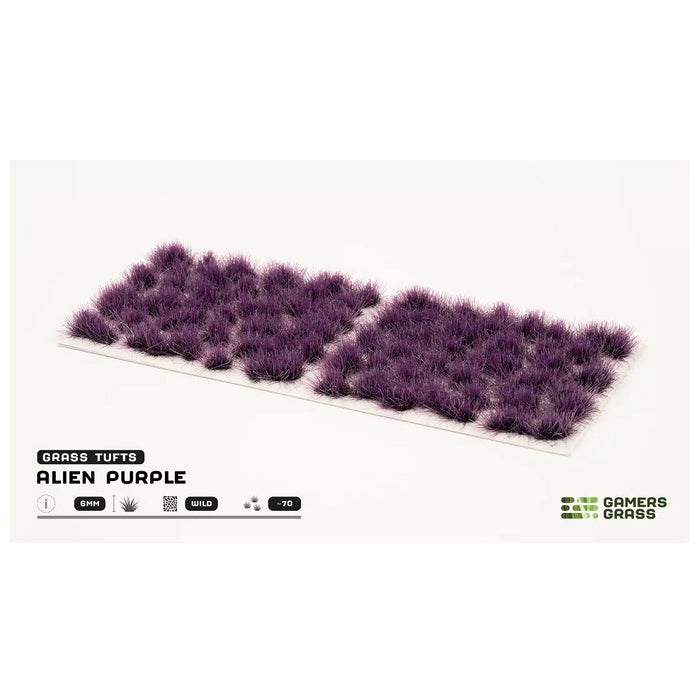 GamersGrass Static Grass Tufts - Alien Purple 6mm Wild