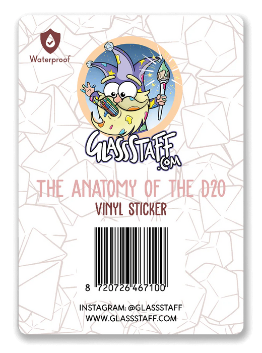 GlassStaff Sticker - Anatomy of the D20