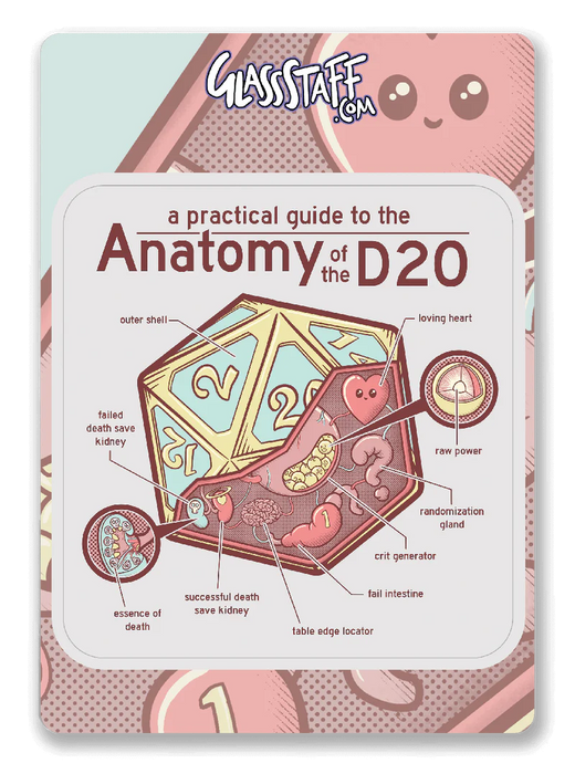 GlassStaff Sticker - Anatomy of the D20