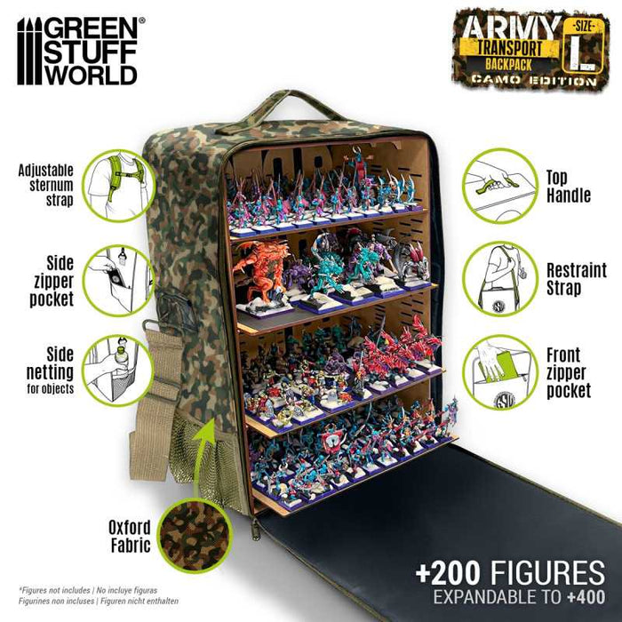 GSW Army Transport Backpack - Camouflage Edition