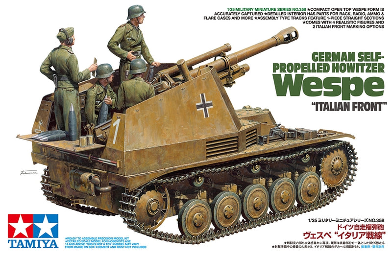 German Self-Propelled Howitzer Wespe "Italian Front" 1:35