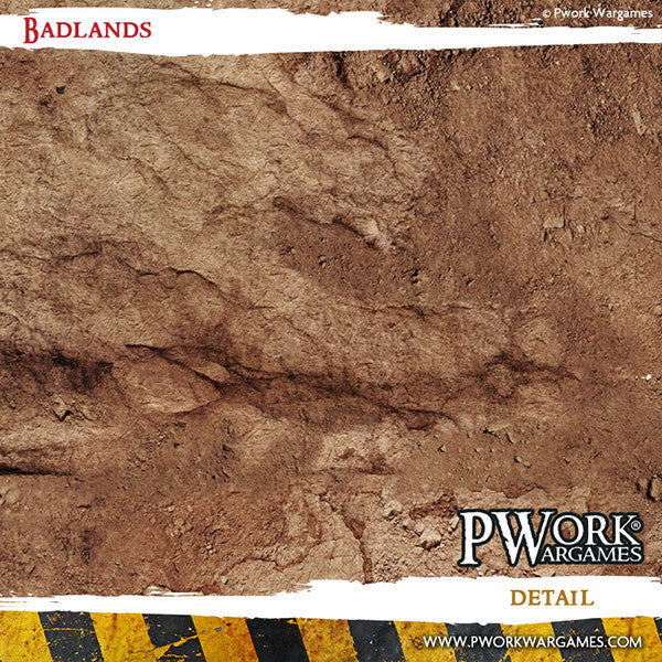 PWork Wargames Neoprene/Rubber Terrain Mat: Badlands - 44x60"