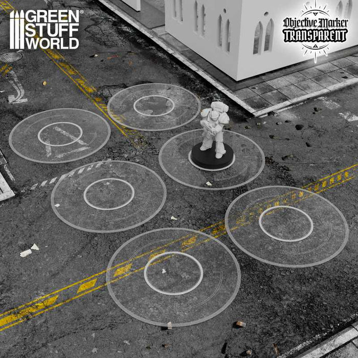 GSW Basic Clear Objective Markers - Kill Team Compatible