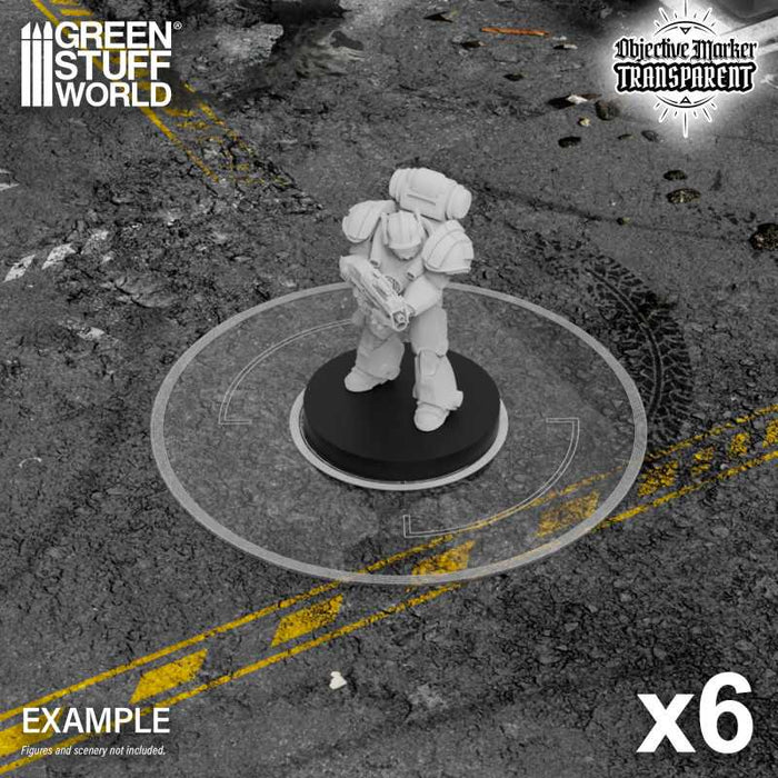 GSW Basic Clear Objective Markers - Kill Team Compatible