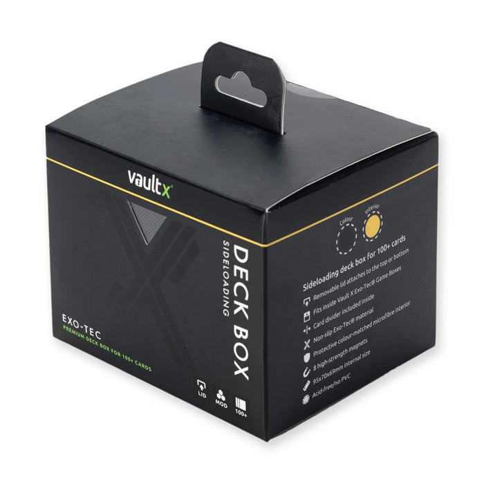 Vault X Exo-Tec Sideloading Deck Box 100+ - Black / Electric Yellow
