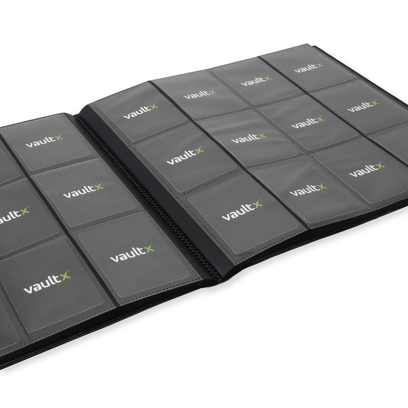 Vault X 12-Pocket Strap Binder - Black