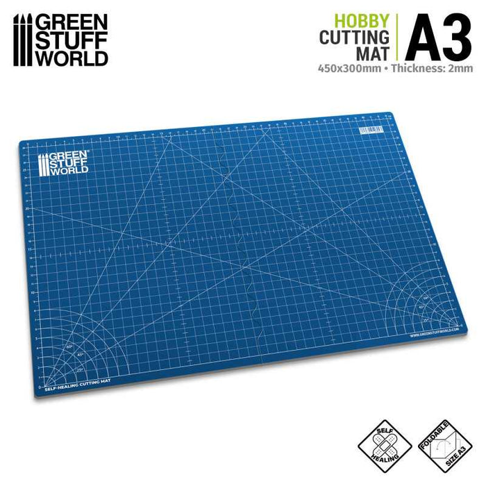 Hobby Foldable Cutting Mat A3 - Blue