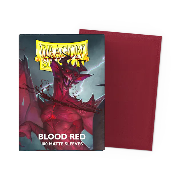 Dragon Shield Standard Sleeves - Blood Red (100 Sleeves)
